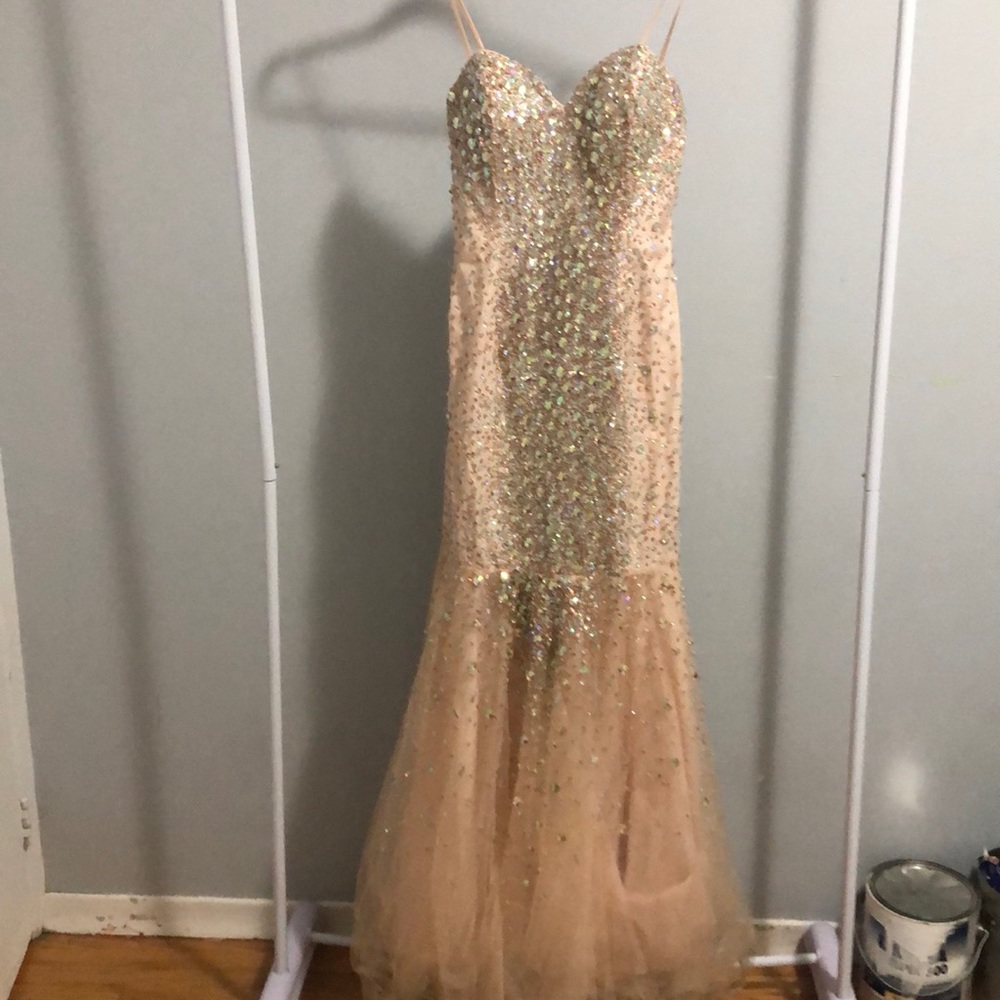 Glow Dress Prom Dress With Jewels